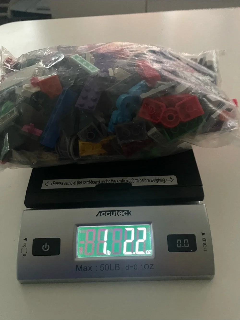 LEGO Bulk Lot Mixed Bricks & Pieces, Multicolor Plastic, Bagged, Age 4+